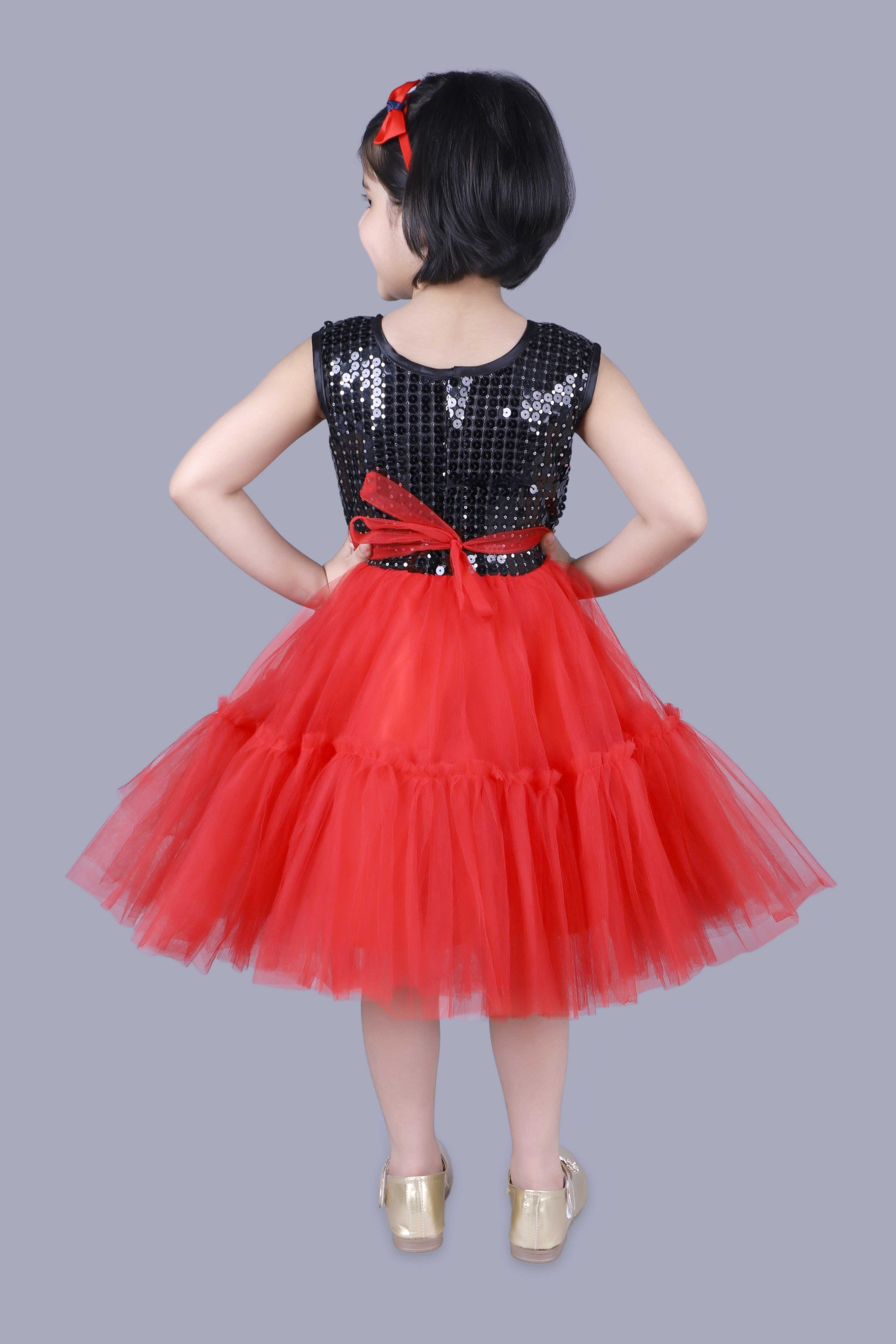 Red & Black Checked Mini Cotton Frock (Jingle Bells Edits) – Pre Booking –  Amutham Fashions